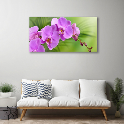 Leinwand-Bilder Blumen Gebäude