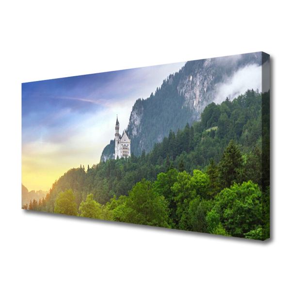 Leinwand-Bilder Wald Gebirge Landschaft