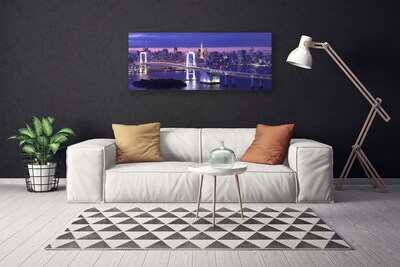 Leinwand-Bilder Brücke Stadt Architektur