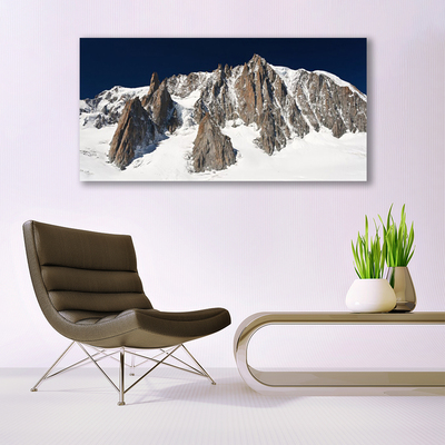 Leinwand-Bilder Gebirge Schnee Landschaft