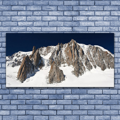 Leinwand-Bilder Gebirge Schnee Landschaft