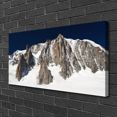 Leinwand-Bilder Gebirge Schnee Landschaft