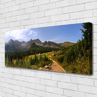 Leinwand-Bilder Gebirge Wald Natur