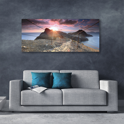 Leinwand-Bilder Trampelpfad Sonne Landschaft