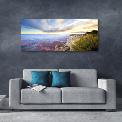 Leinwand-Bilder Meer Gebirge Landschaft