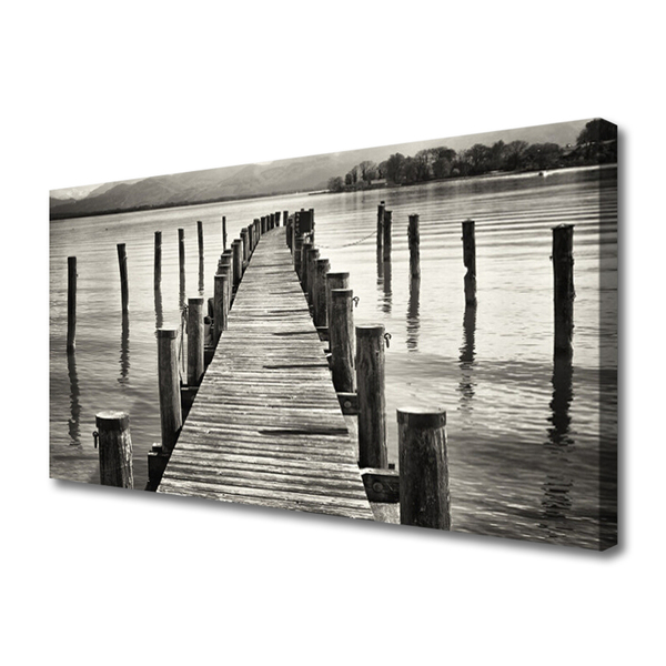 Leinwand-Bilder Meer Brücke Architektur