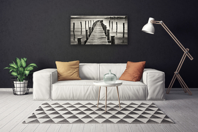 Leinwand-Bilder Meer Brücke Architektur