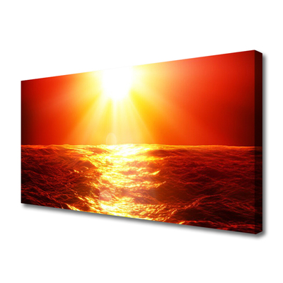 Leinwand-Bilder Sonne Meer Landschaft