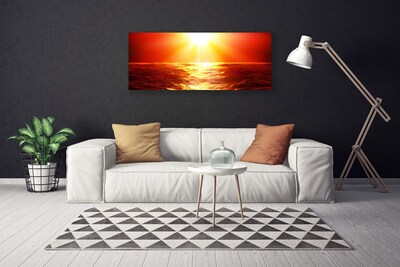 Leinwand-Bilder Sonne Meer Landschaft