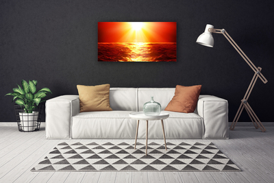 Leinwand-Bilder Sonne Meer Landschaft