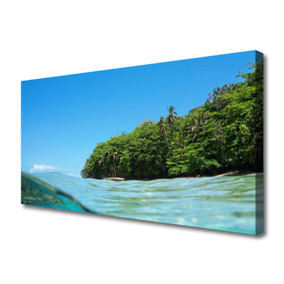 Leinwand-Bilder Meer Bäume Landschaft