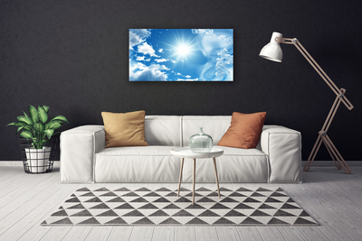 Leinwand-Bilder Himmel Sonne Landschaft