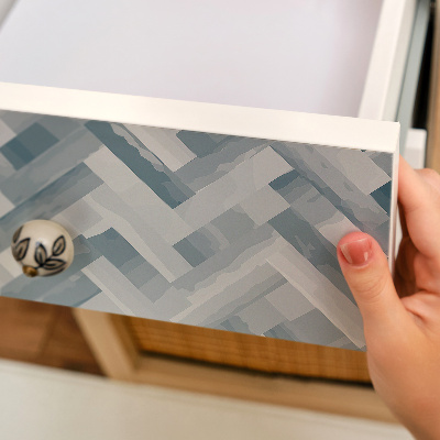 Möbelsticker Graues fischgrätmuster