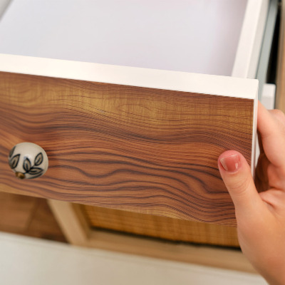Möbelsticker Holzwellen