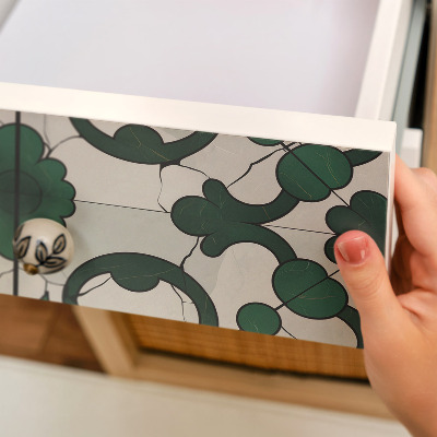 Folie für möbel Grüne ornamente