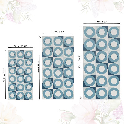 Möbelsticker Blaue räder