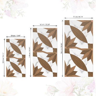 Möbelsticker Holz und marmor