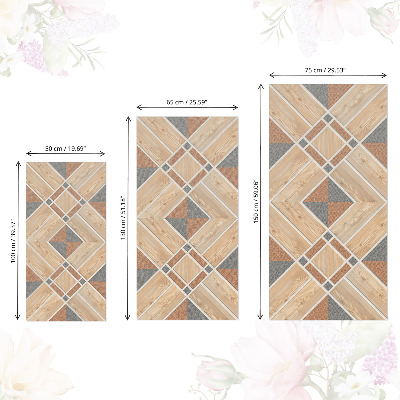 Möbelsticker Holzmosaik