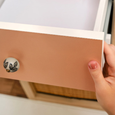 Folie für möbel Pastellorange