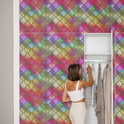 Möbelsticker Regenbogenfarbenes buntglas