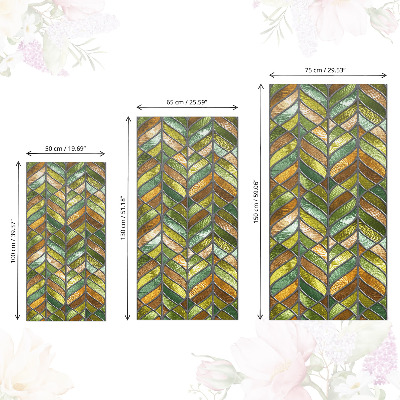 Klebefolie möbel Buntglasblätter