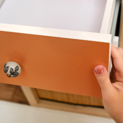 Folie für möbel Kräftiges orange