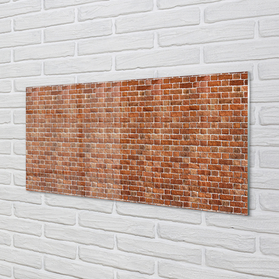 Glasbilder Vintage brick wall