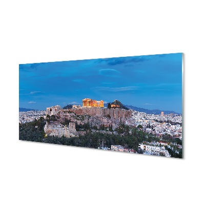 Glasbilder Griechenland panorama von athen