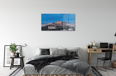 Glasbilder Griechenland panorama von athen