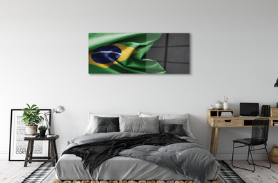 Glasbilder Brasilien-flagge