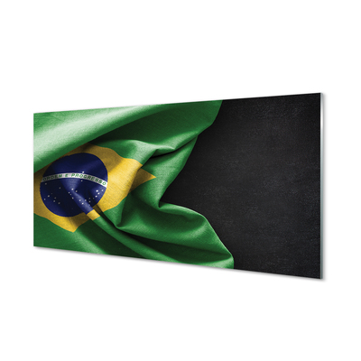 Glasbilder Brasilien-flagge