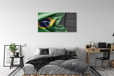 Glasbilder Brasilien-flagge