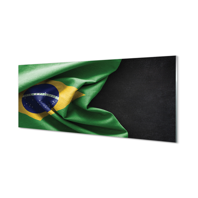 Glasbilder Brasilien-flagge