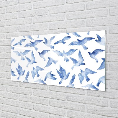 Glasbilder Gemalte vögel