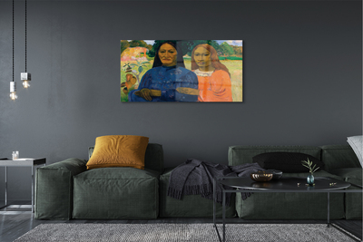 Glasbilder Art porträt der frau