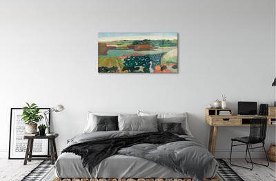Glasbilder Ländliche kunst gemalt ansicht