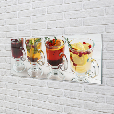 Glasbilder Früchtetee kräuter winter-