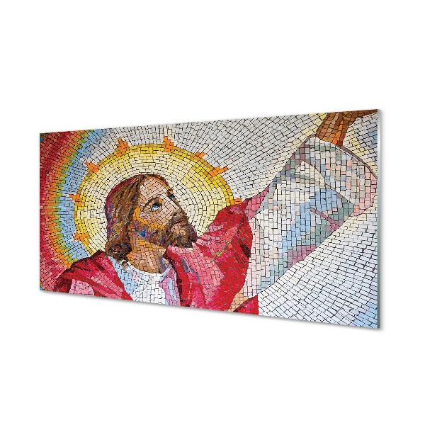 Glasbilder Jesus-mosaik