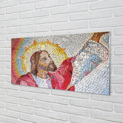 Glasbilder Jesus-mosaik