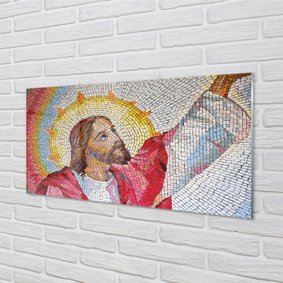 Glasbilder Jesus-mosaik