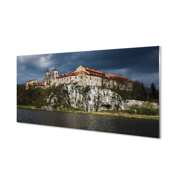 Glasbilder Krakow schloss fluss