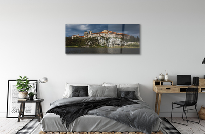 Glasbilder Krakow schloss fluss