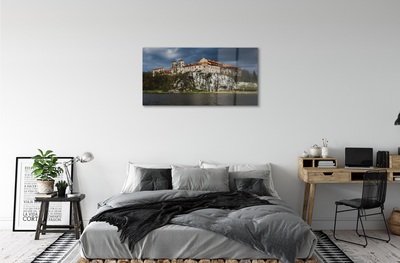 Glasbilder Krakow schloss fluss