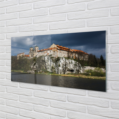 Glasbilder Krakow schloss fluss