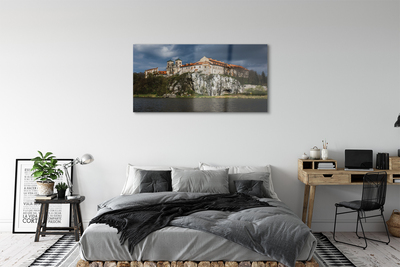 Glasbilder Krakow schloss fluss