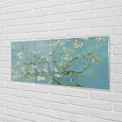 Glasbilder Kunstblume almond