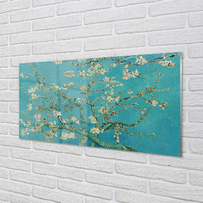 Glasbilder Kunstblume almond