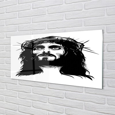 Glasbilder Illustration von jesus