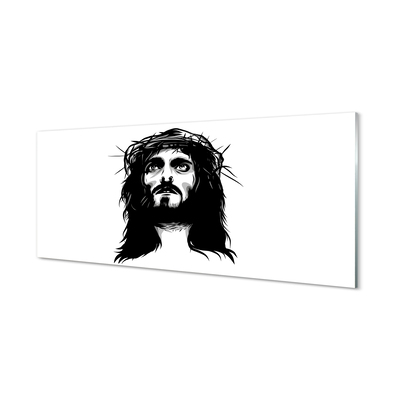 Glasbilder Illustration von jesus