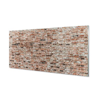 Glasbilder Vintage brick wall